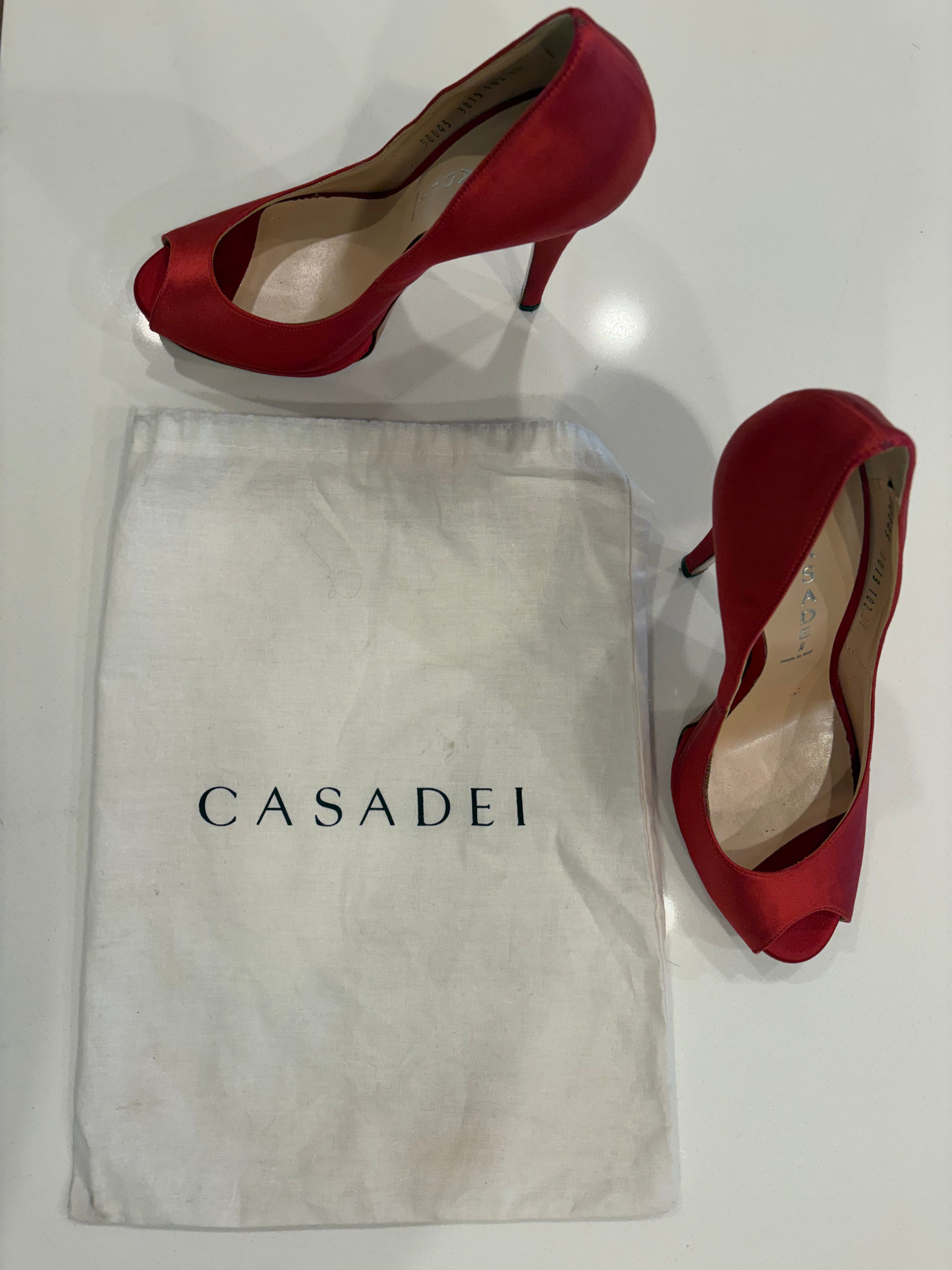 Vintage Red Casadei Heels