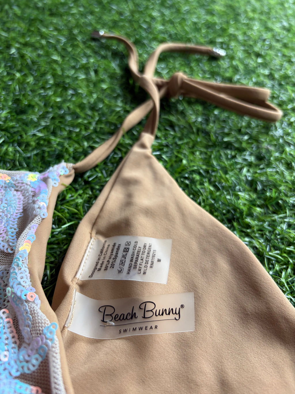 Beach Bunny Iridescent Sequin Monokini