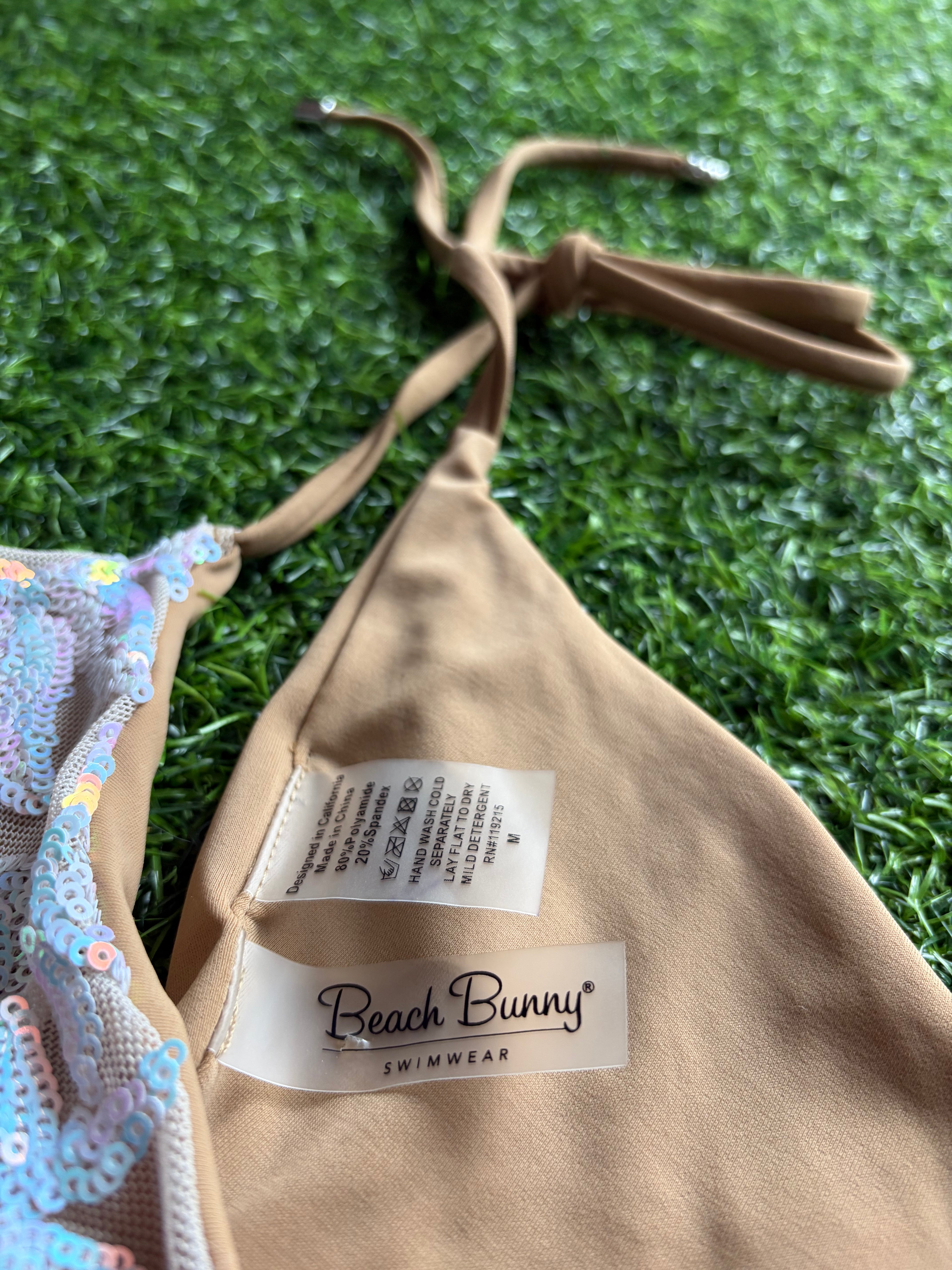 Beach Bunny Iridescent Sequin Monokini
