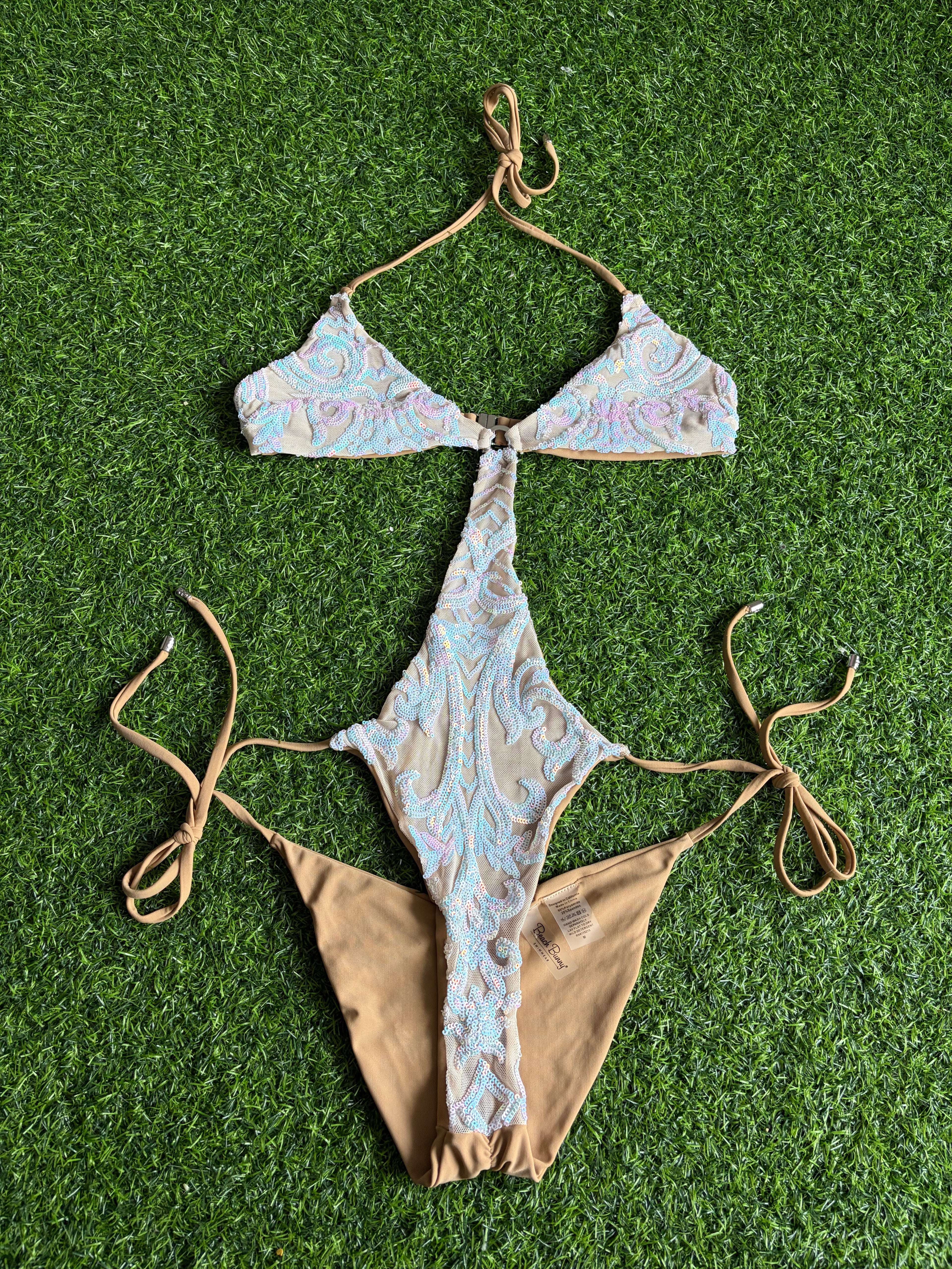 Beach Bunny Iridescent Sequin Monokini