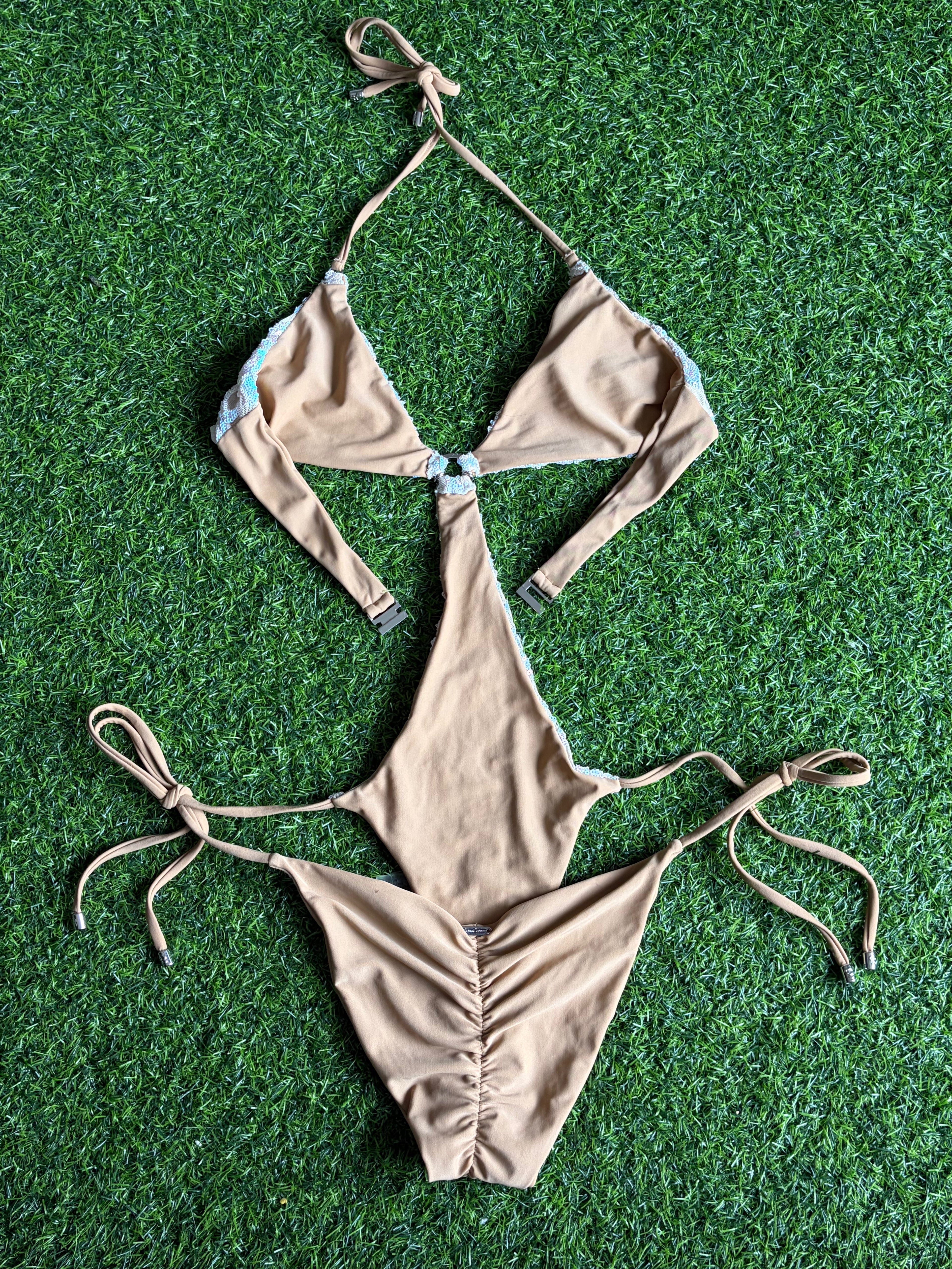 Beach Bunny Iridescent Sequin Monokini