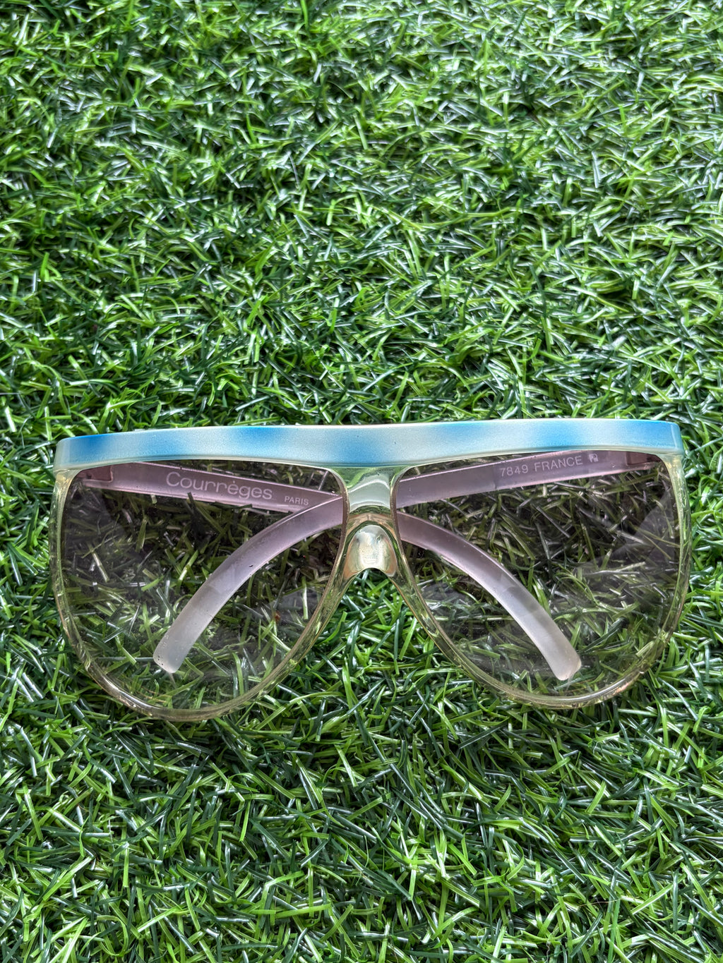 Vintage Courrèges Space Age Shield Sunglasses