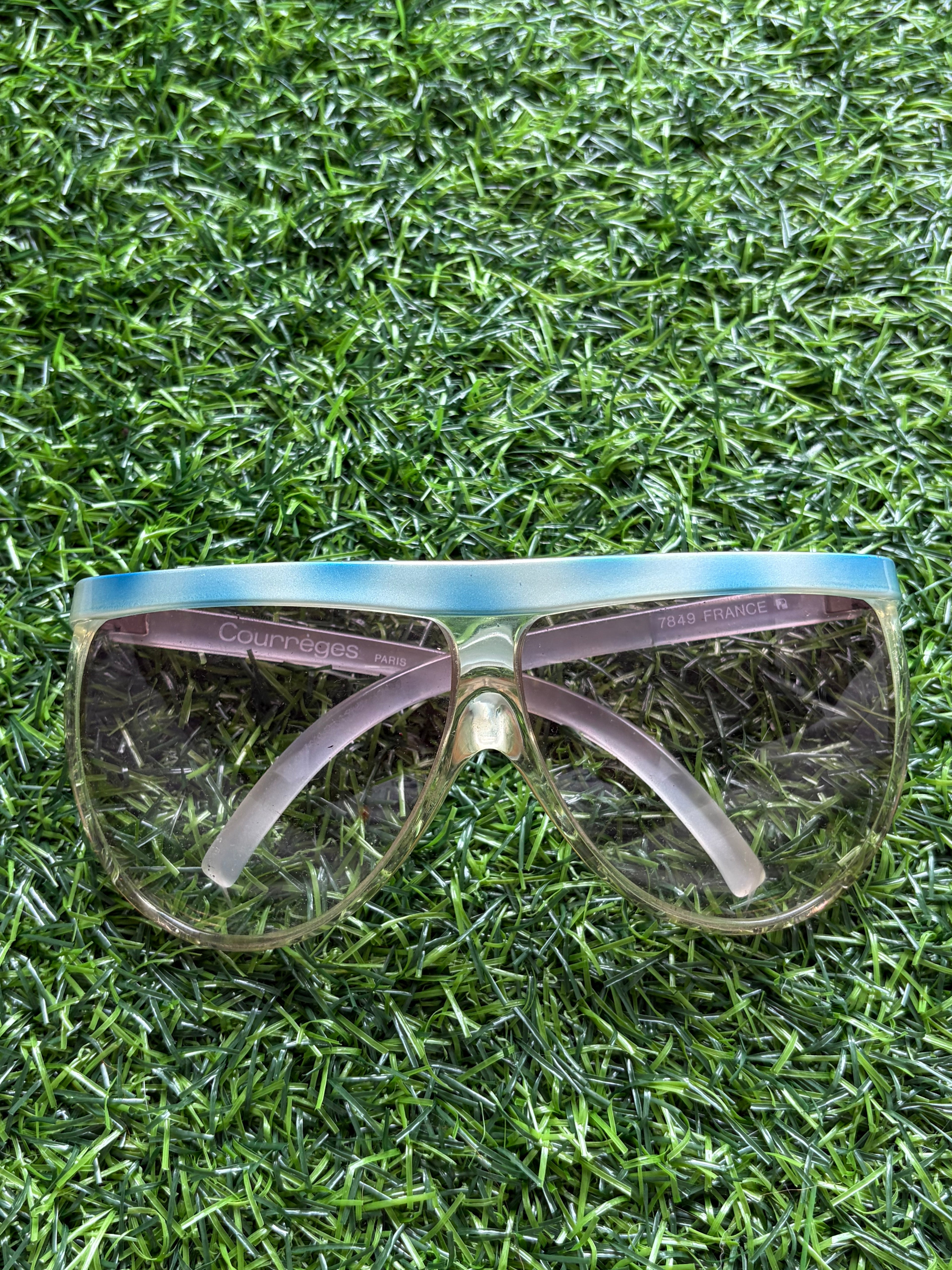 Vintage Courrèges Space Age Shield Sunglasses